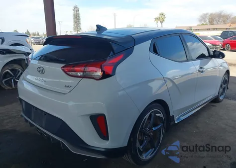 2019 Hyundai Veloster Turbo Ultimate z USA, uszkodzony, nr VIN KMHTH6AB3KU009498